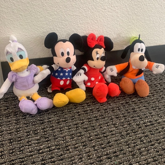 Disney Toys Disney Plushie Bundle 4 Pc Disney Characters Mickey